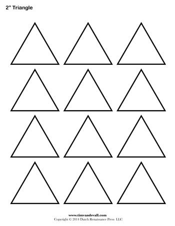 Free 2 Inch Triangle Template Printable